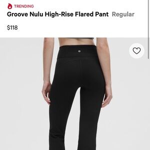lululemon athletica groove flare pant
